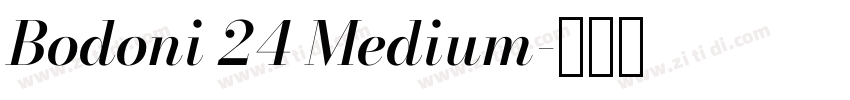 Bodoni 24 Medium字体转换